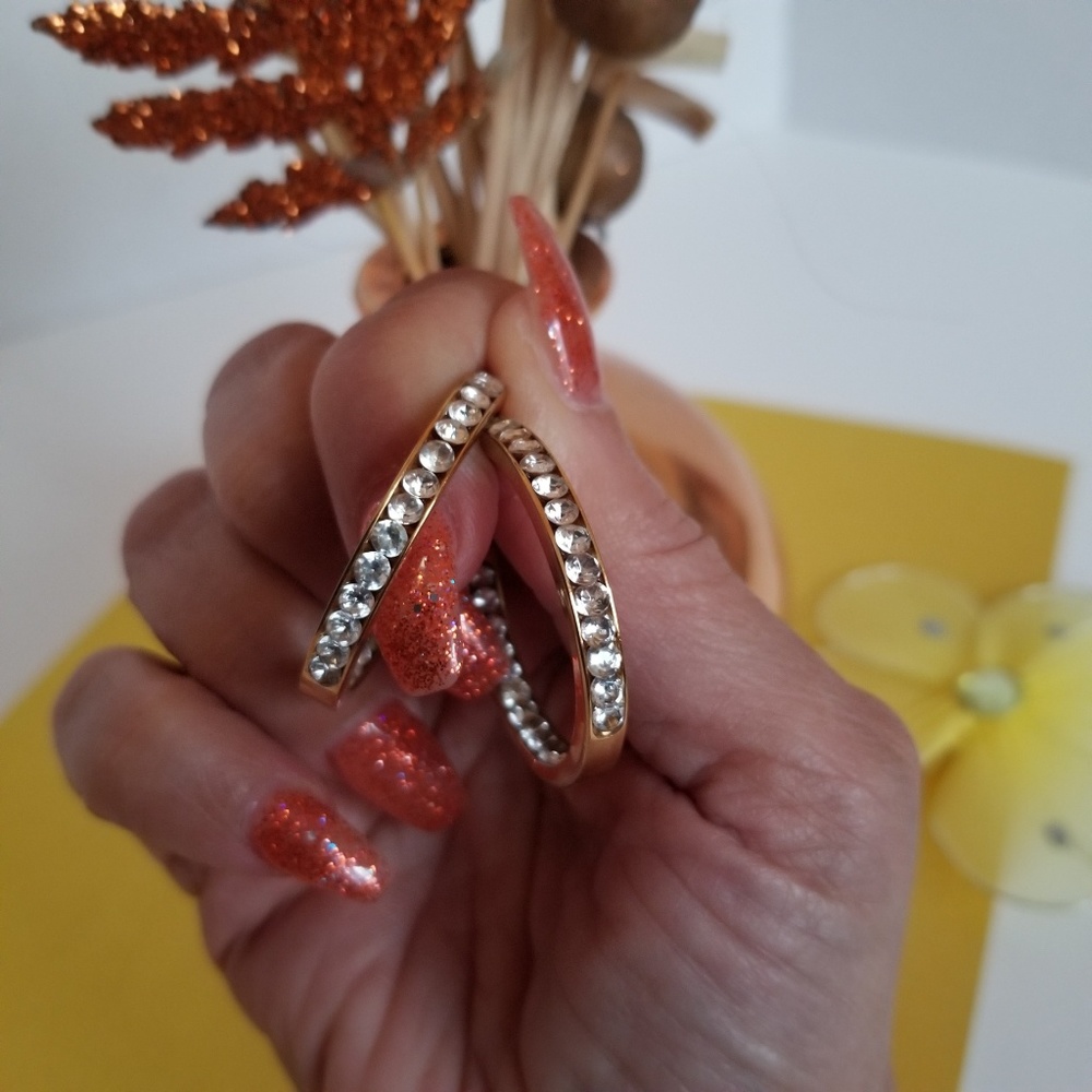 Rose Gold 💎 Hoops NEW